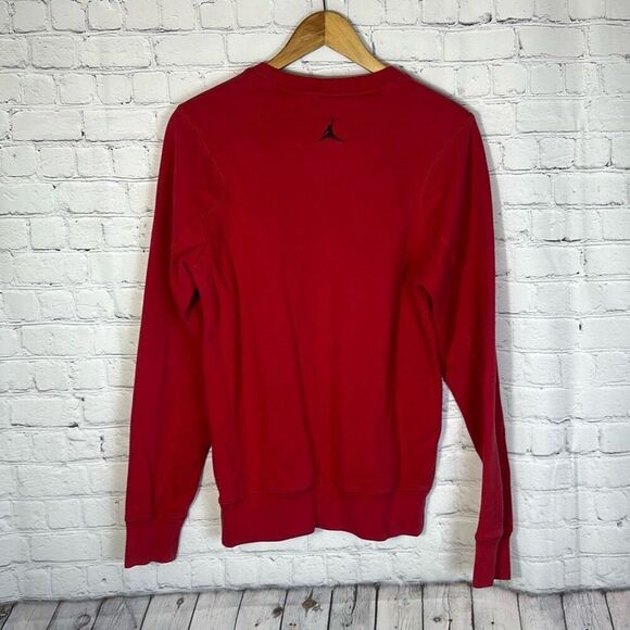 Air Jordan Flight Club Sweatshirt Shirt Red Black Size S Small - Picture 4 of 7